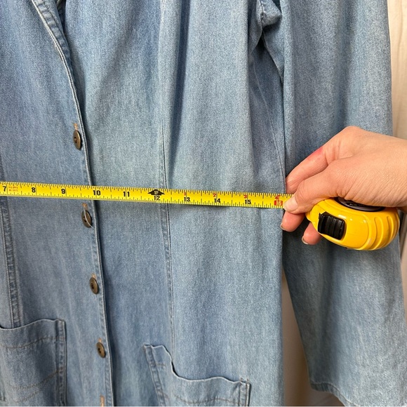 VINTAGE Casual Corner Denim Dress - Picture 6 of 9